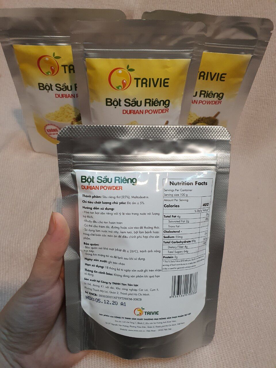 Bột Sầu Riêng