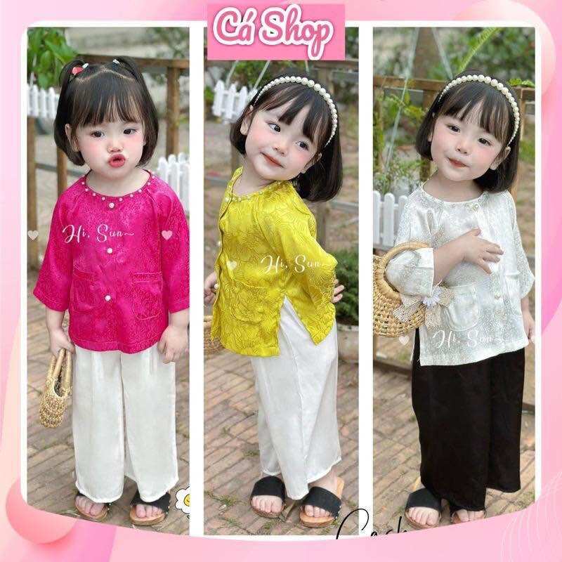 Hai khúc 40cm x 1m5 vải lụa gấm hoa nhí mềm may bé (M8)