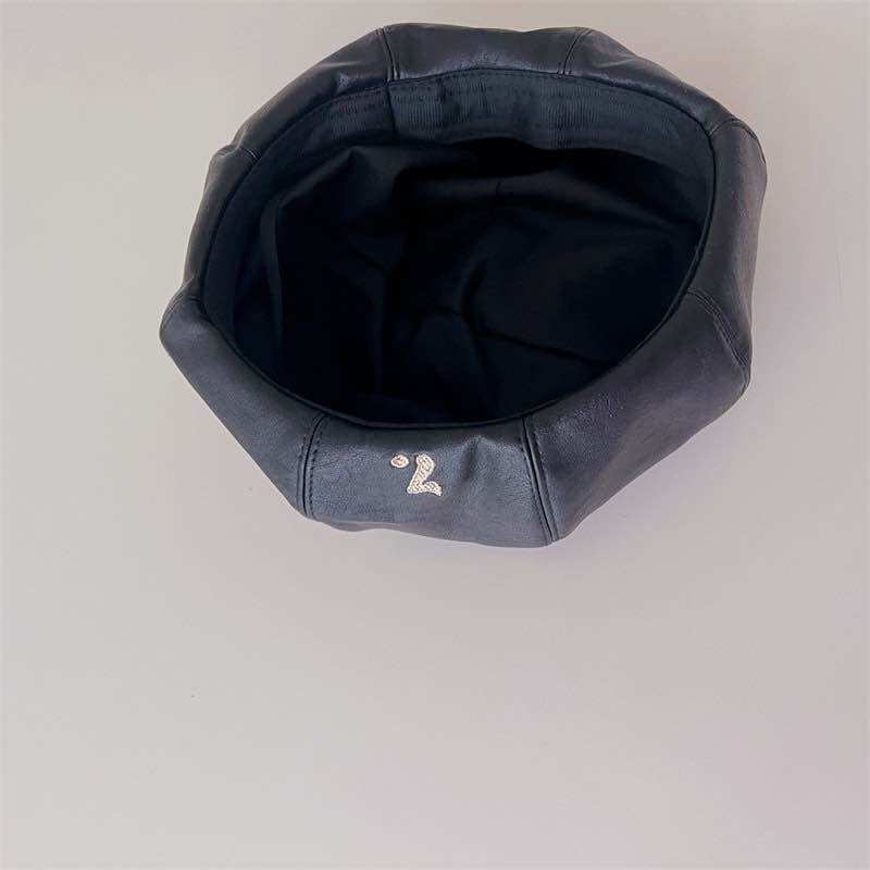 Mũ nồi style hoạ sĩ da PU cho bé (49-52cm)