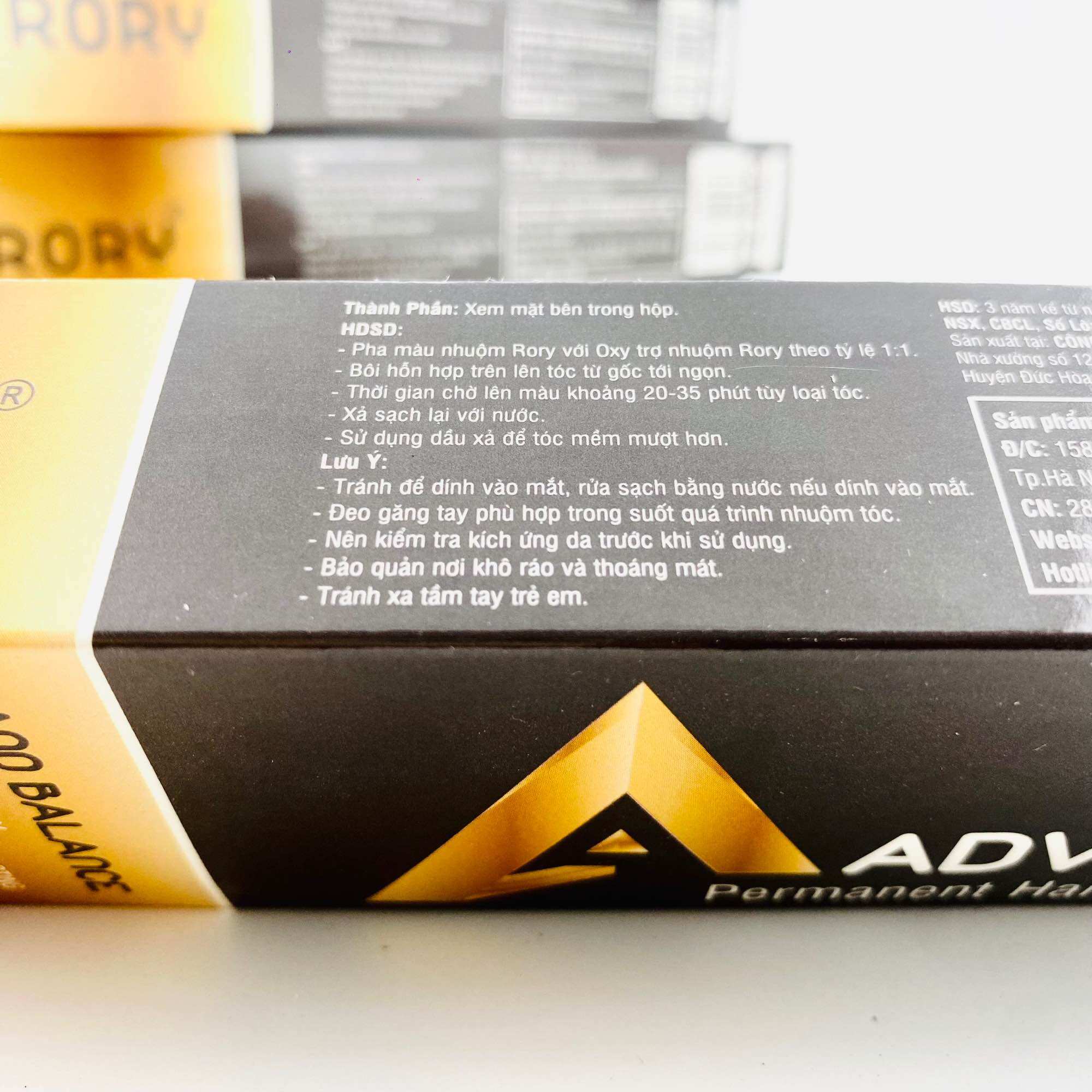 MÀU RORY PHỦ BẠC NÂU ĐEN 100ml