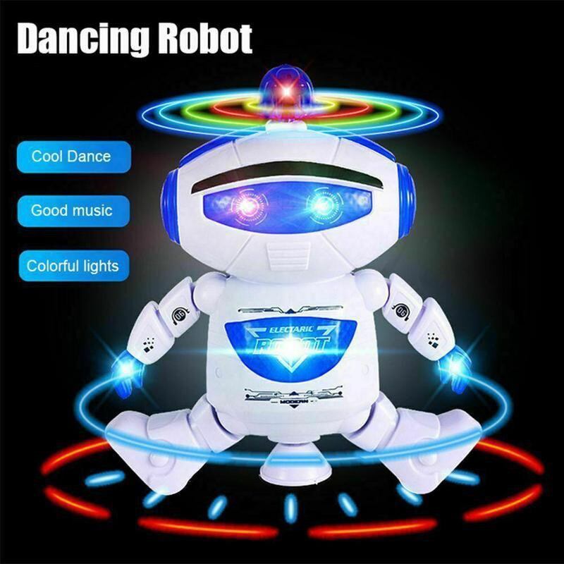 Robot Xoay 360 Độ Biết Nhảy Múa Hát Có Đèn