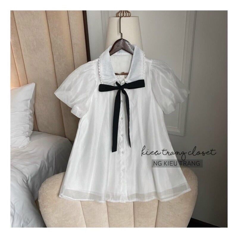 Áo Babydoll Tay Phồng Tiểu Thư