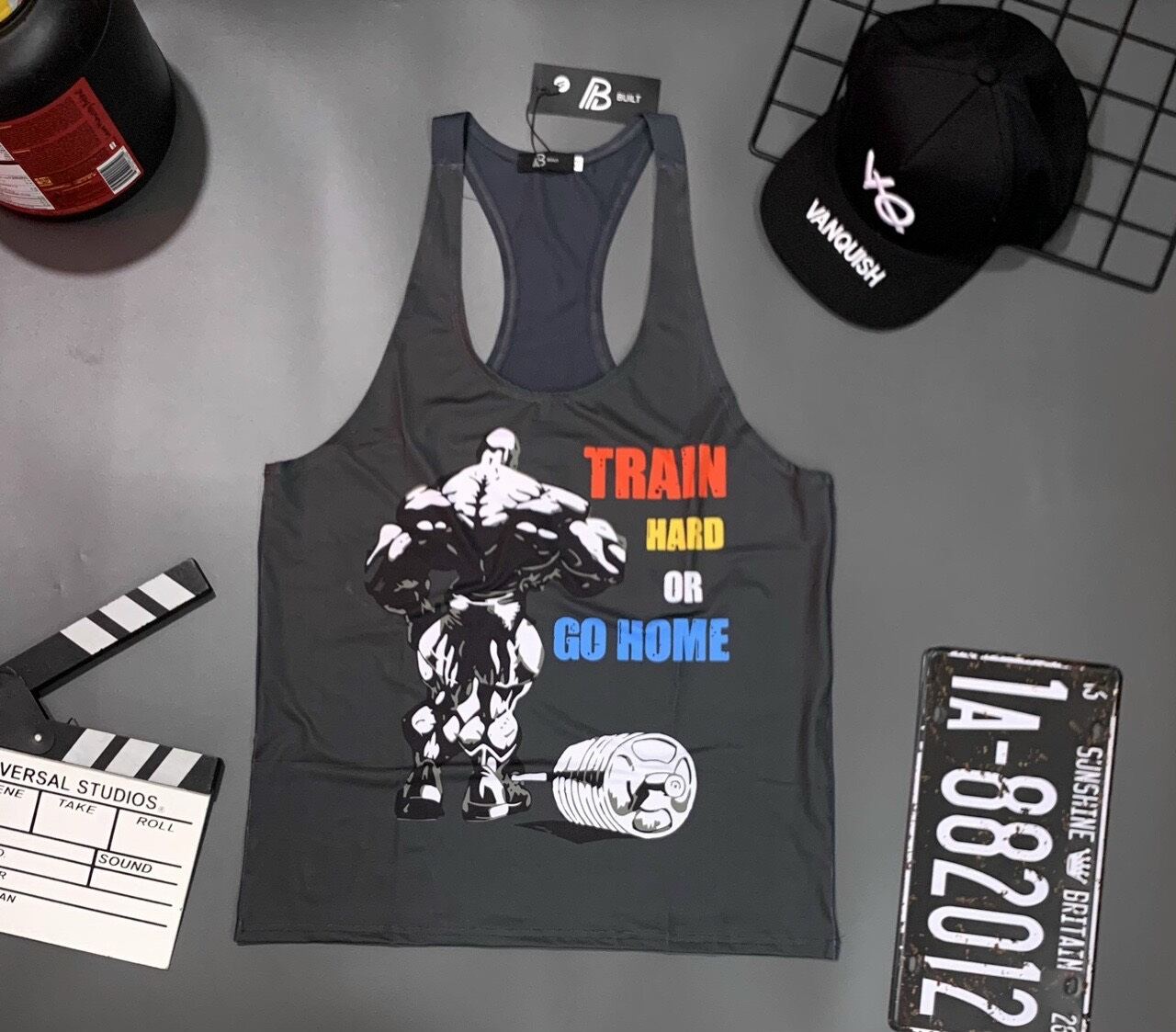 [giảm sốc] Áo ba lổ gym nam phom body cực chất