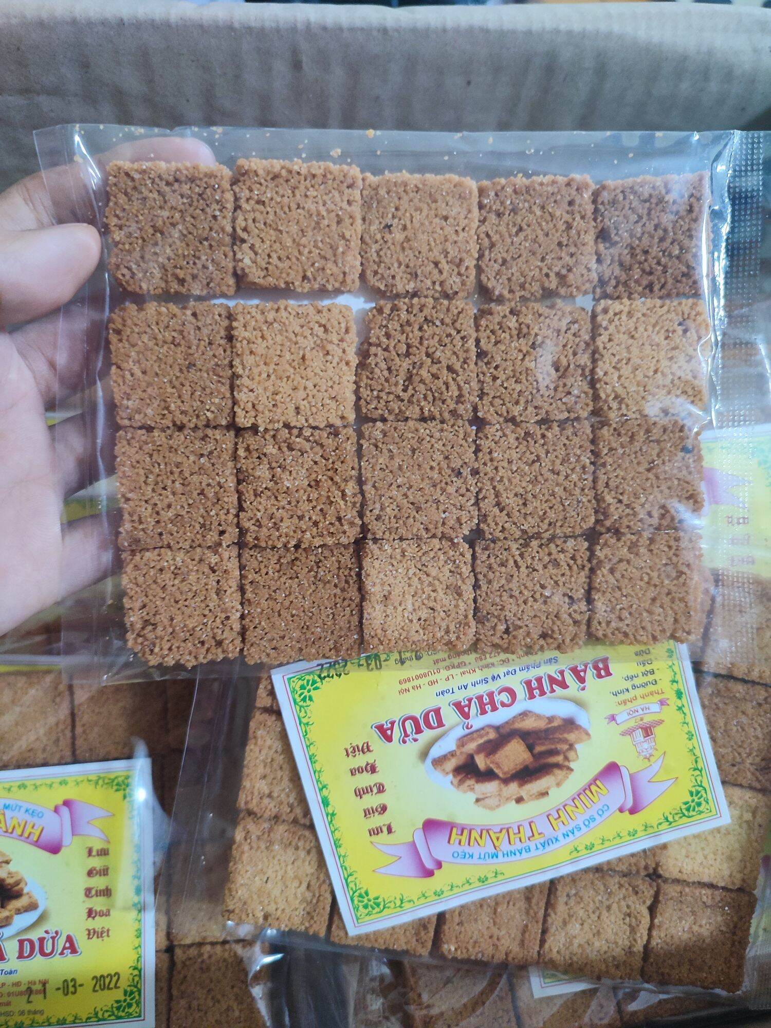 5 Gói Bánh Chả Dừa Minh Thành (5 gói×20 cái/gói)