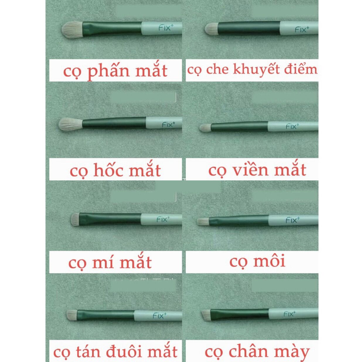 Bộ Cọ Trang Điểm Fix 13 Món ,Dụng Cụ Trang Điểm,Cọ Makeup