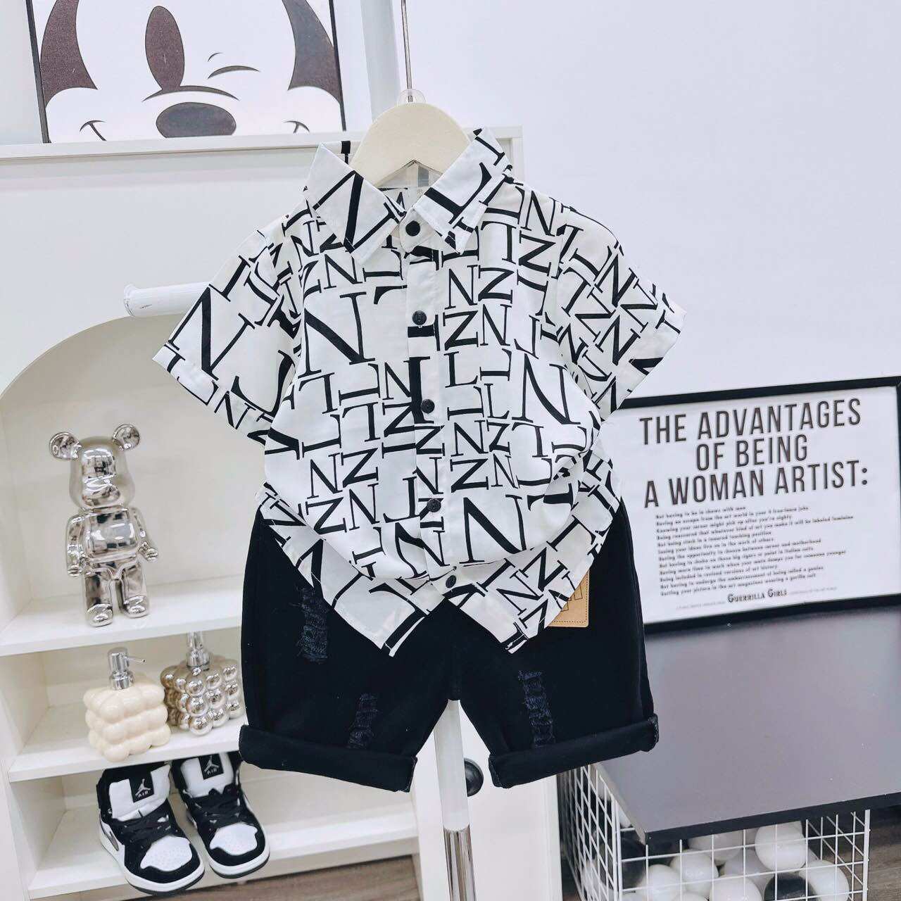 [HCM] Áo sơ mi lụa cọc tay size ĐẠI cho bé trai 🤩🤩🤩