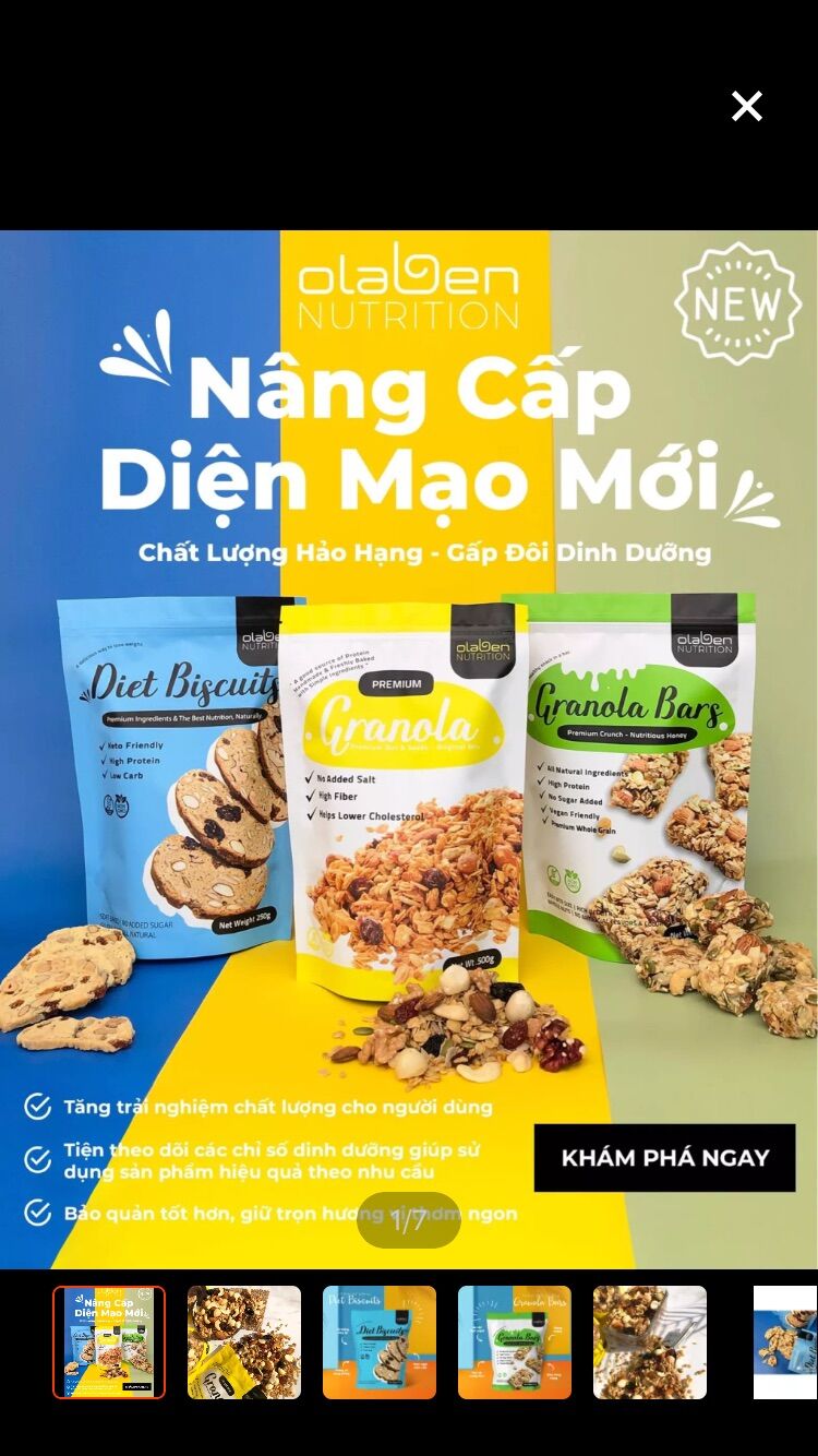 OLABEN NUTRITION Combo 3 loại hạt dinh dưỡng