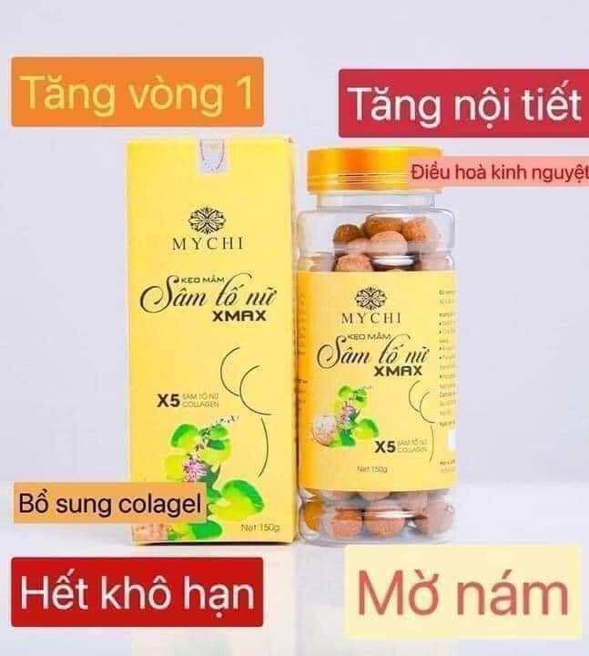 Kẹo mầm sâm tố nữ Xmax Mychi