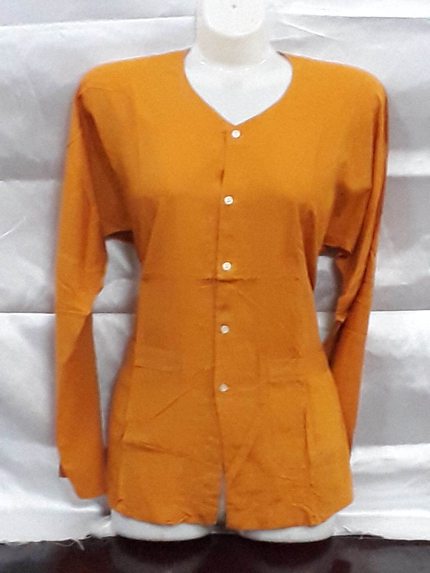 Áo lanh mầu dài tay dành cho bà già (36 - 70 kg)