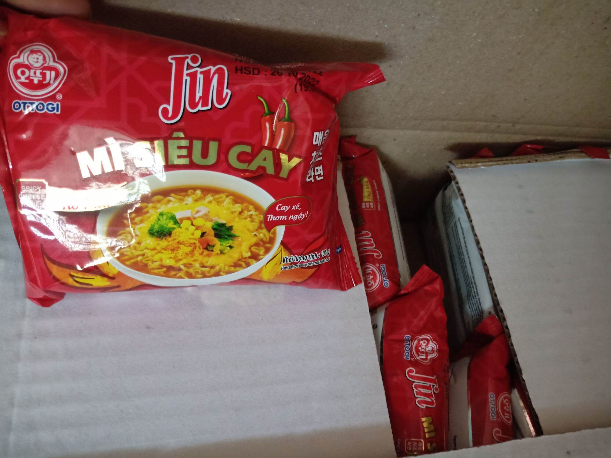 Combo 10 gói mì siêu cay phomai 105g