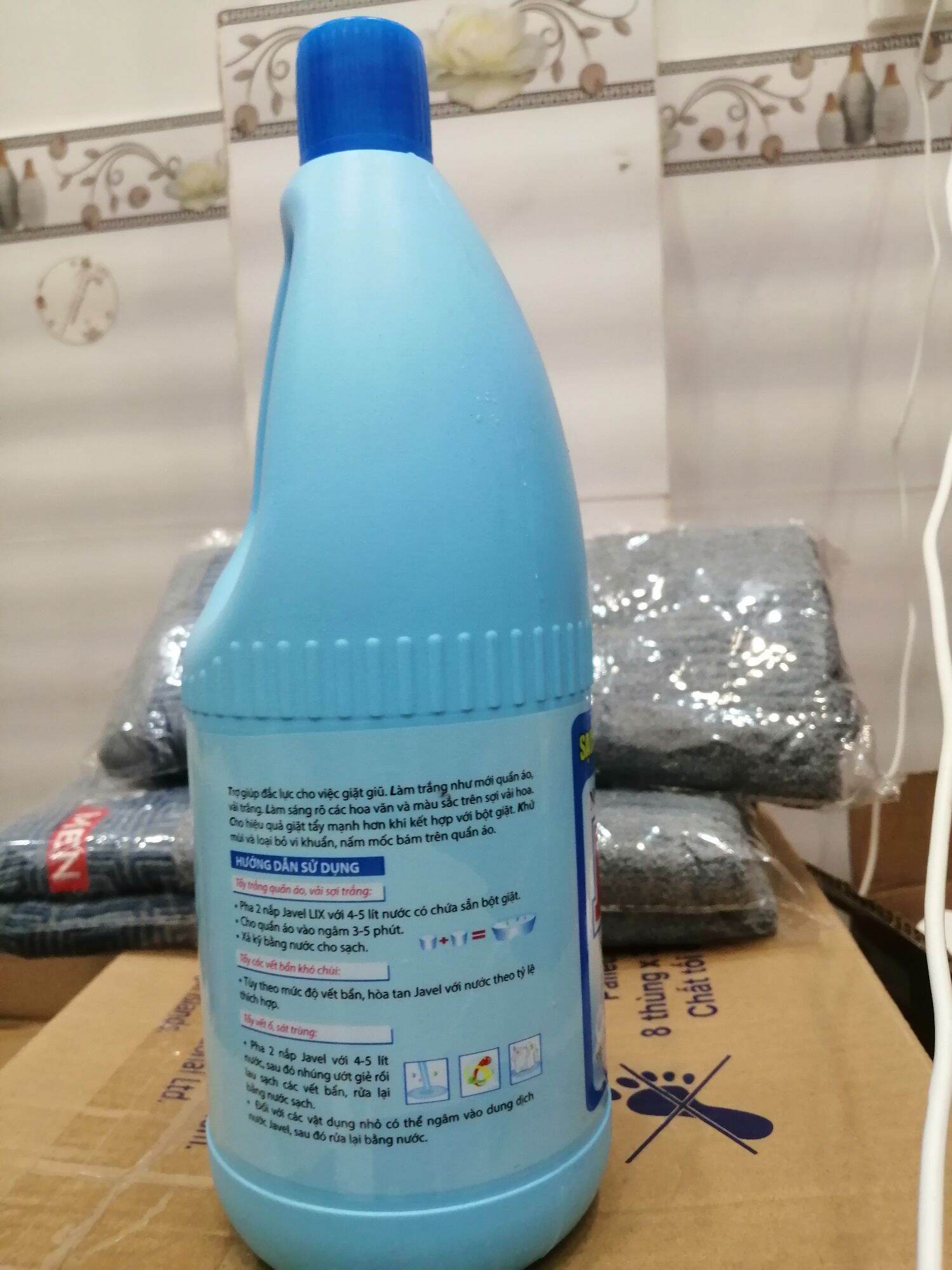 Nước tẩy trắng Javel Lix 1kg