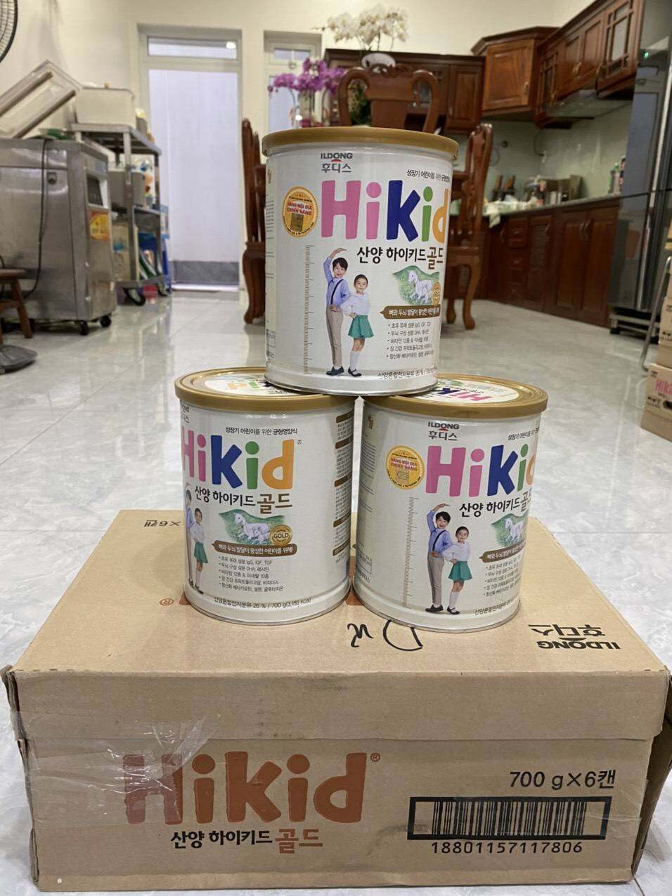 Sữa Hikid dê Hàn Quốc 700gr tăng chiều cao cho bé 1-10 tuổi