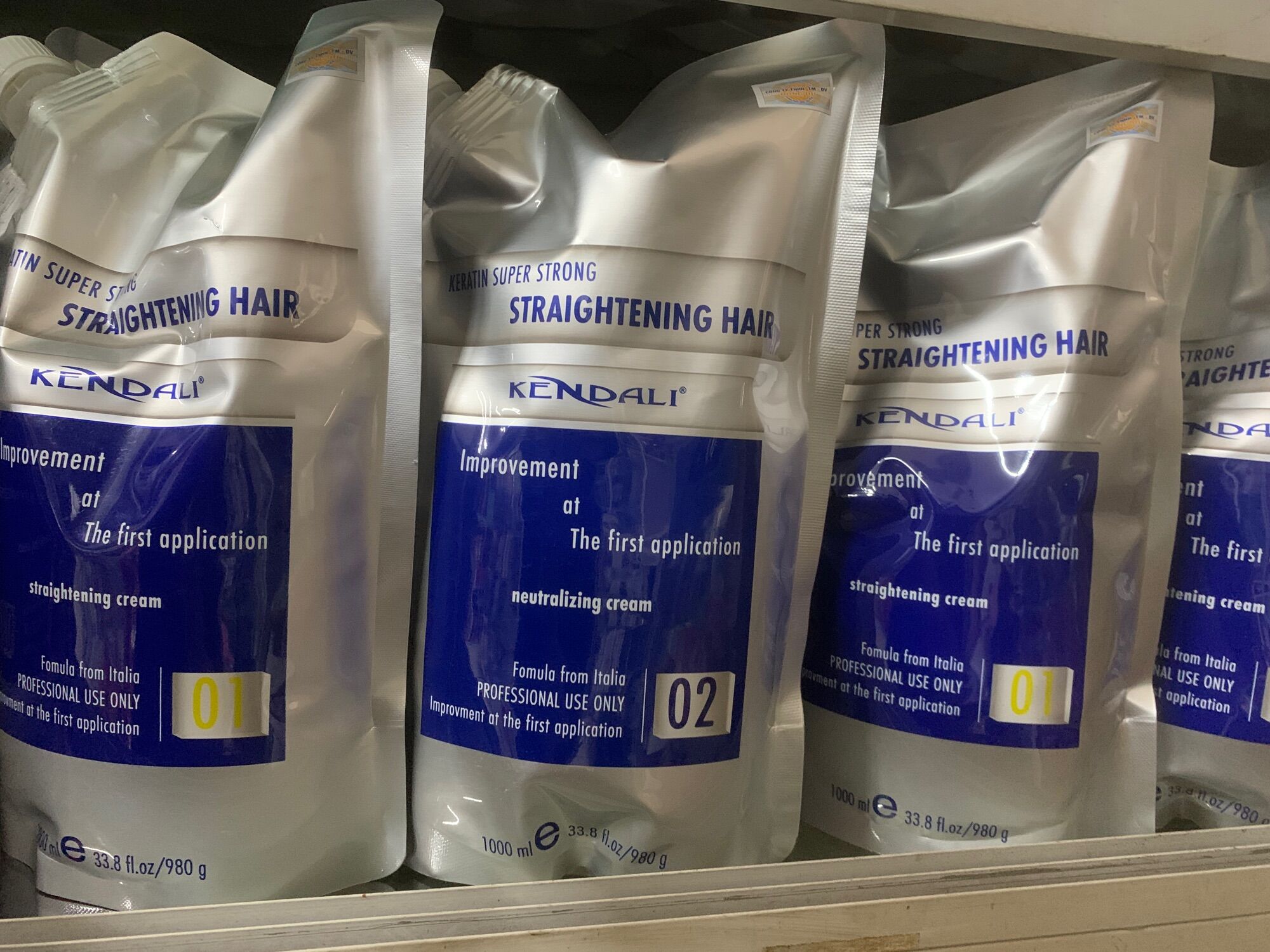 Duỗi tóc kerratin Kendali dạng bịch 1000mlx2