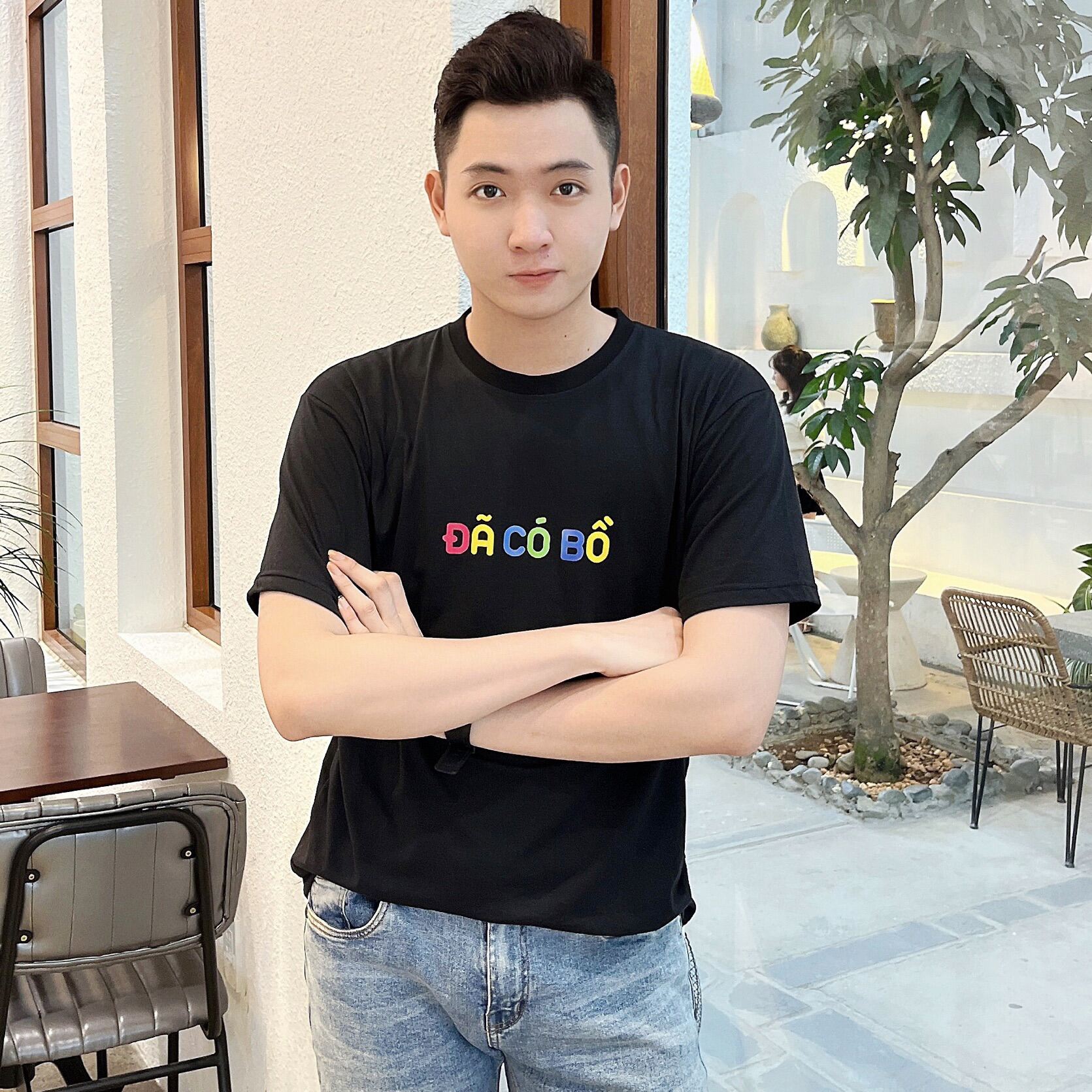 Áo Thun Unisex Nam Nữ ĐÃ CÓ BỒ/CHƯA CÓ BỒ Màu Trắng/Đen Ulzzang Hot Trend Street Style Mr Smile 99 Shop