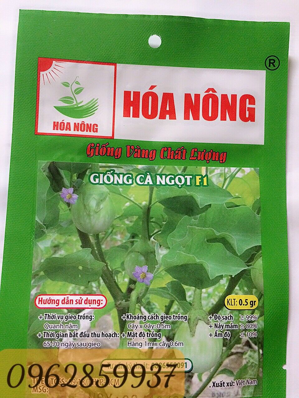 0.5 Gram Hạt Giống Cà Ngọt F1