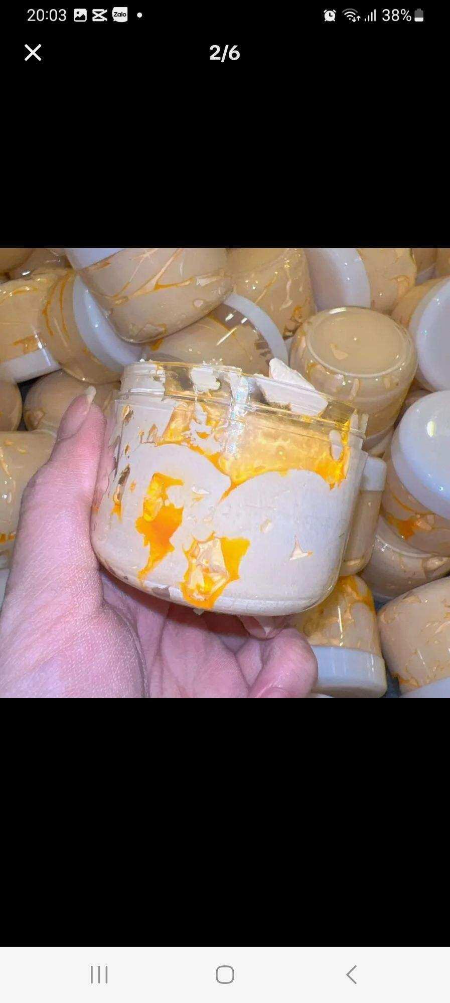 KEM BODY CỐT Ủ THÁI XƯA 100G.rỉ dầu vàng. cho khách test THỬ CHẤT KEM.TẨY TRẮNG NHANH BODY CẤP TỐC.