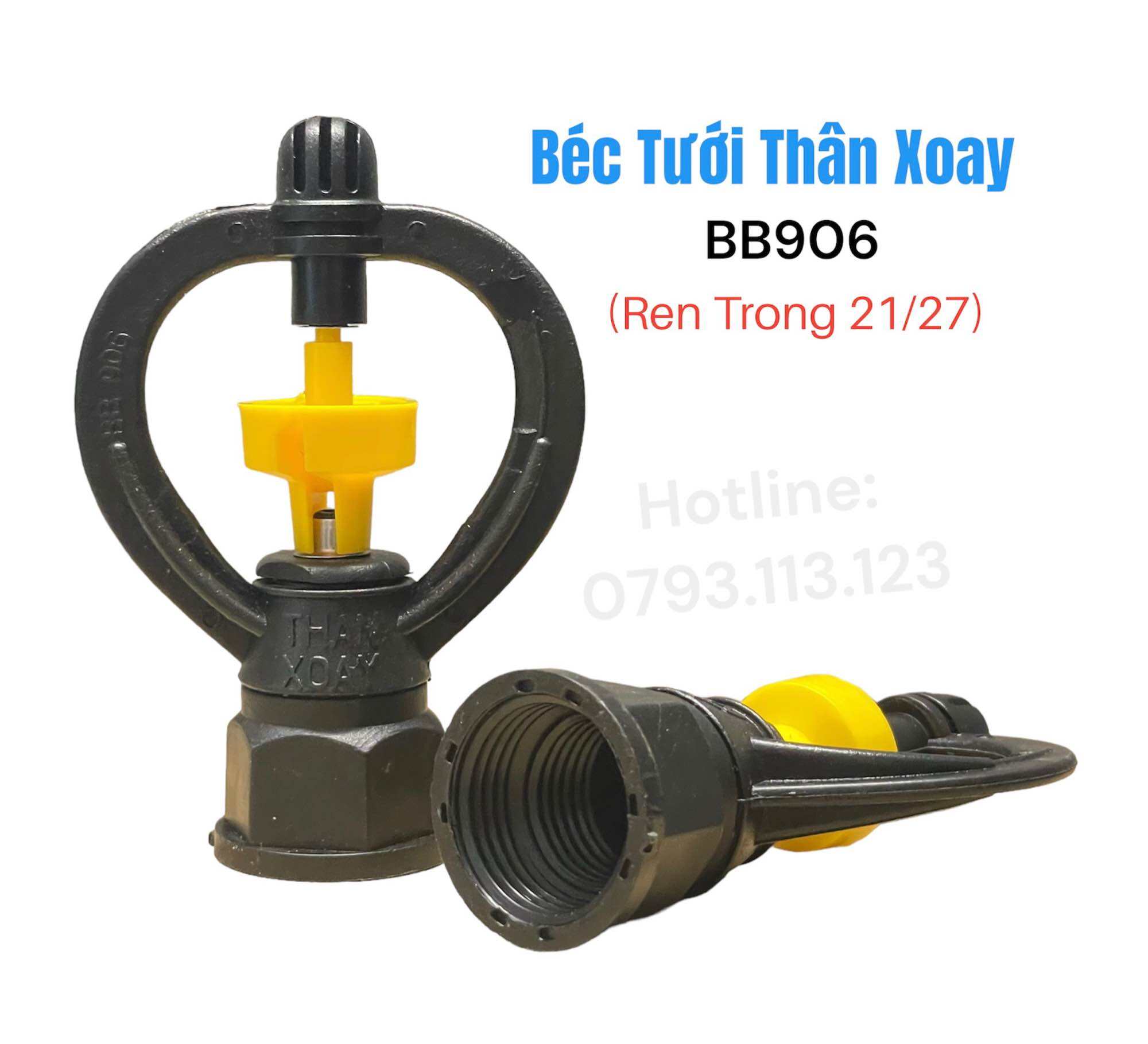 Bộ 10 Béc tưới cây dạng xoay 360 độ BB906 ren trong 21/27