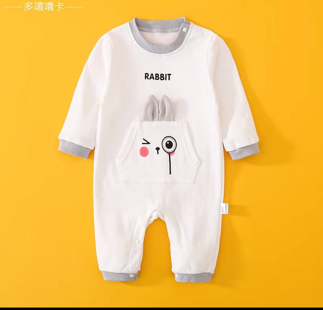 body yếm gấu cotton cho bé