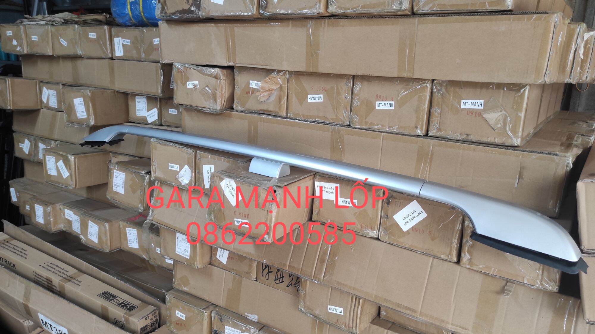 Thanh giá nóc dọc xe Xpander lắp zin, không khoan đục Bộ 2 thanh dọc mui ô tô loại 3 chân phiên bản Xpander Cross