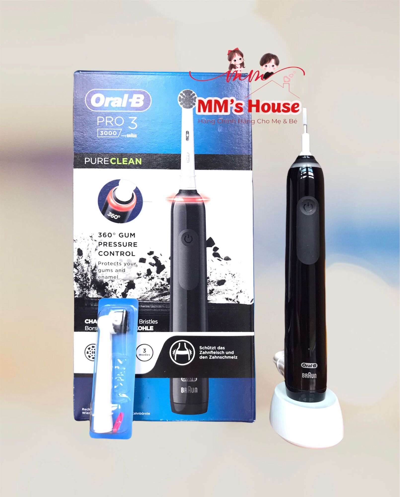 BÀN CHẢI ĐIỆN ORAL- B PRO3 3000