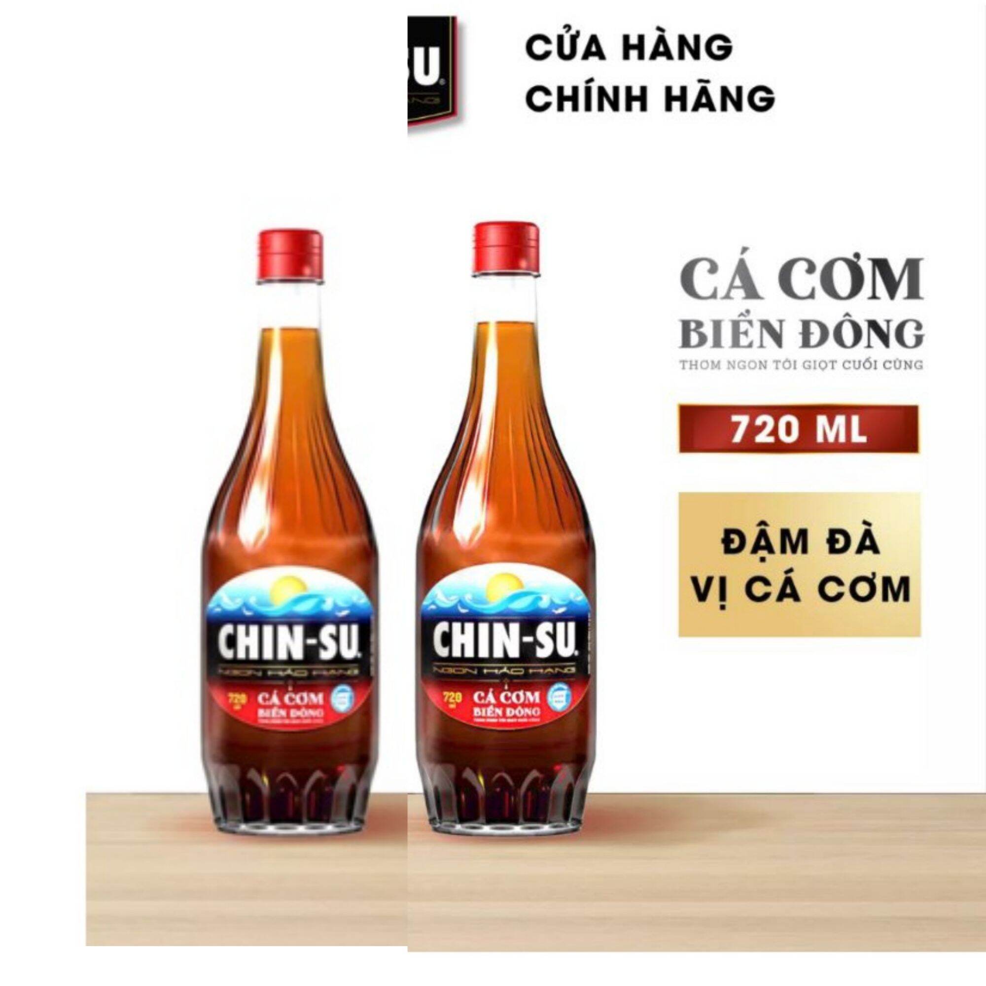 ComBo 2 Chai Nước Mắm Chinsu Cá Cơm Biển Đông Cao Cấp 720ML (DATE MỚI)
