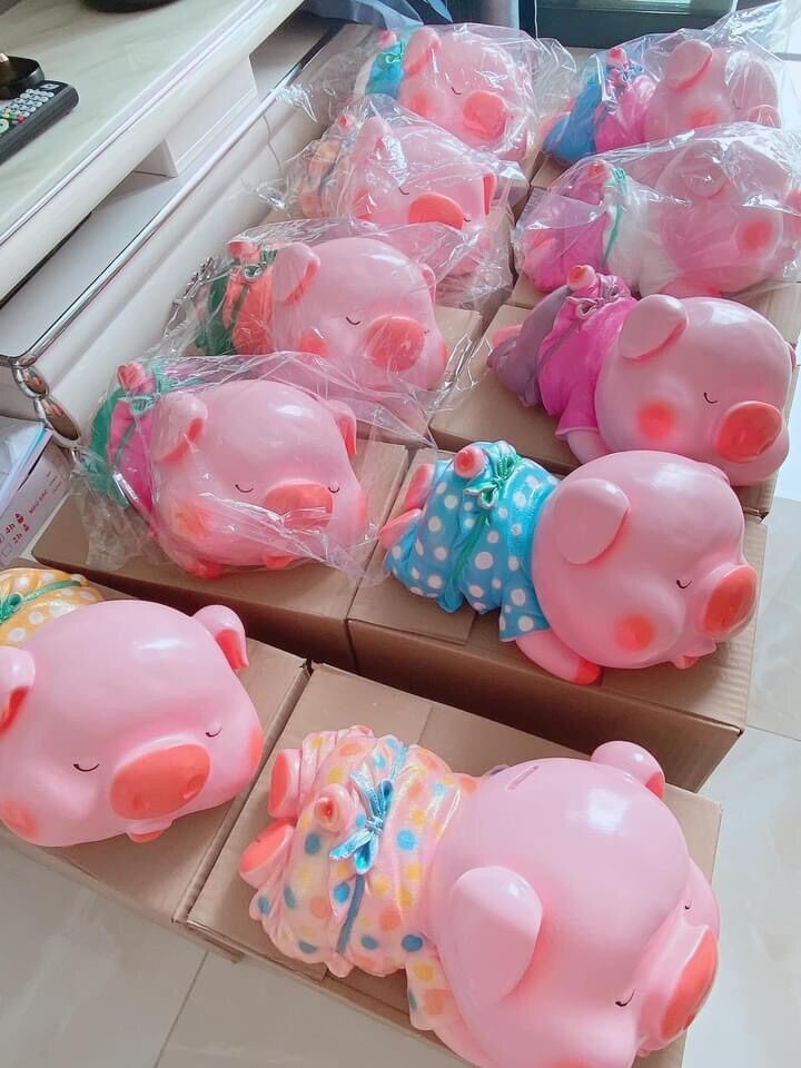 [Xả kho 3 ngày] Heo đất heo cưng, heo ngủ xinh
