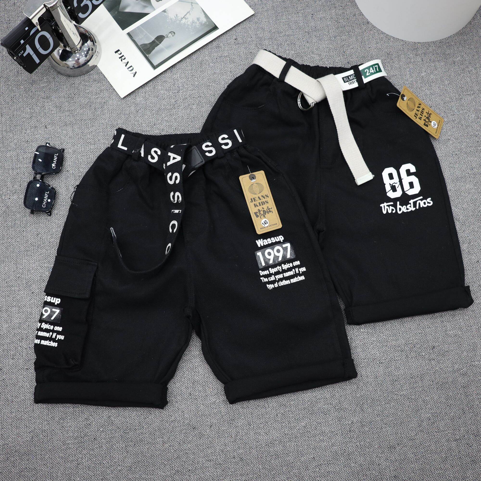 Quần jeans lửng bé trai sz 30-50kg,quần bò ngố chất mềm co giãn