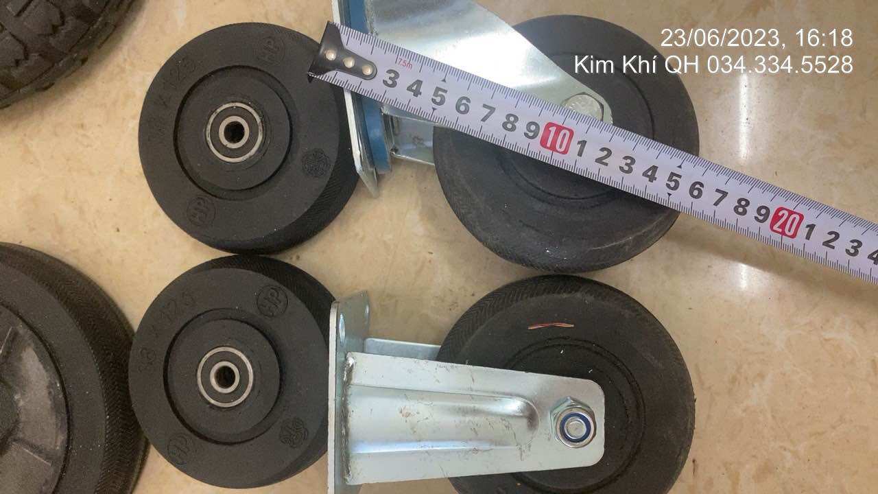 Bánh xe cao su 125 đủ loại