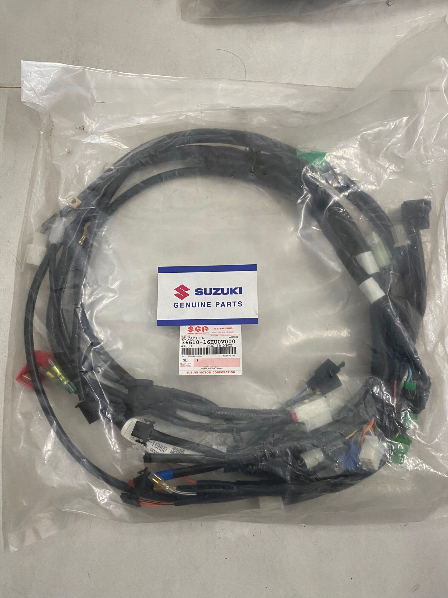 Bộ dây điện sườn axelo 125 côn tay suzuki chính hãng