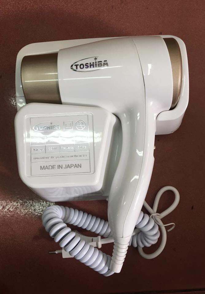 Máy Sấy Tóc Treo Tường Khách Sạn, Nhà Nghỉ Toshiba, Công suất 1200W