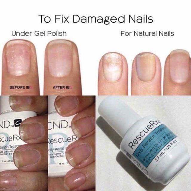 Dưỡng móng Mỹ CND (Phục hồi móng hư tổn)