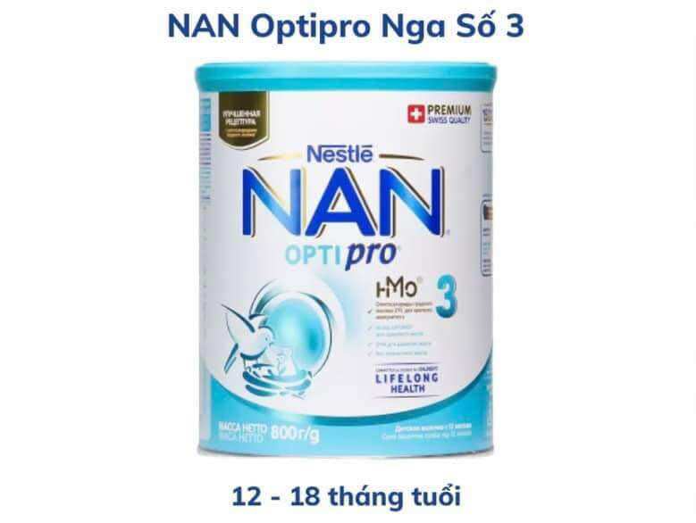 DATE 14/11/2024 - Sữa bột Nan Nga số 3 800g ( Hộp)