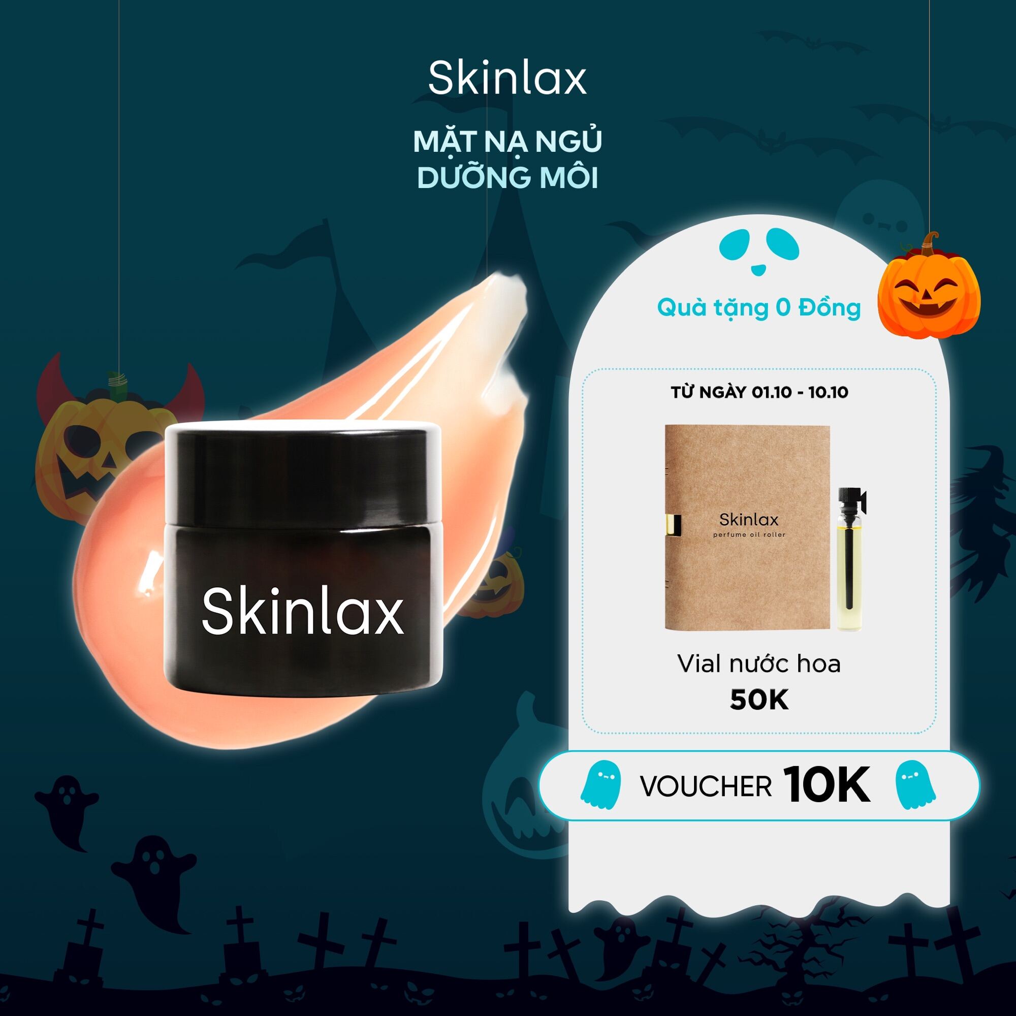 Mặt Nạ Ngủ Dưỡng Môi SKINLAX  10g