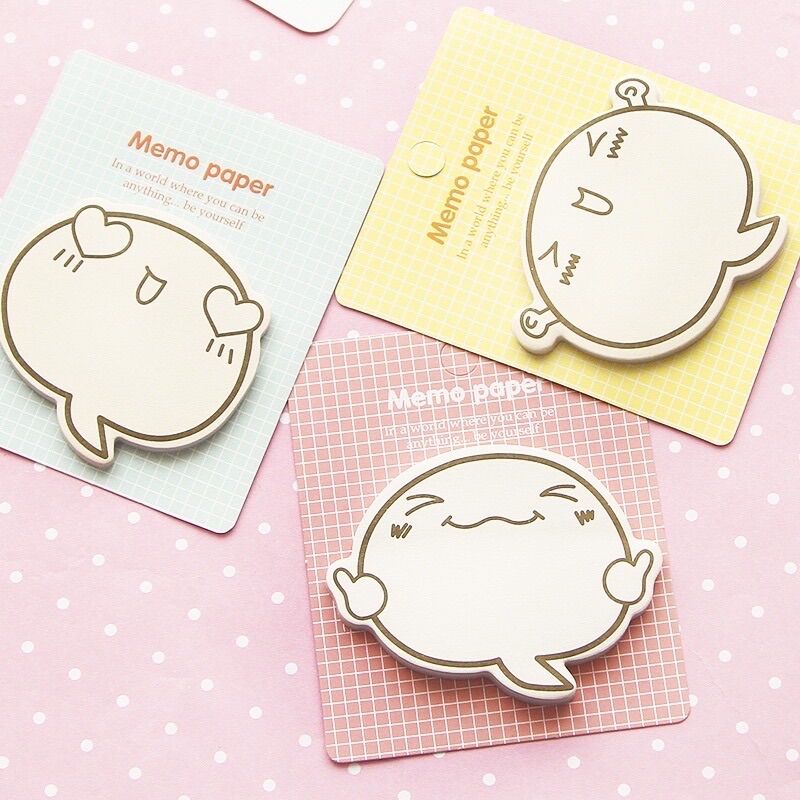 Giấy nhớ note hoạt hình cute biểu cảm dễ thương