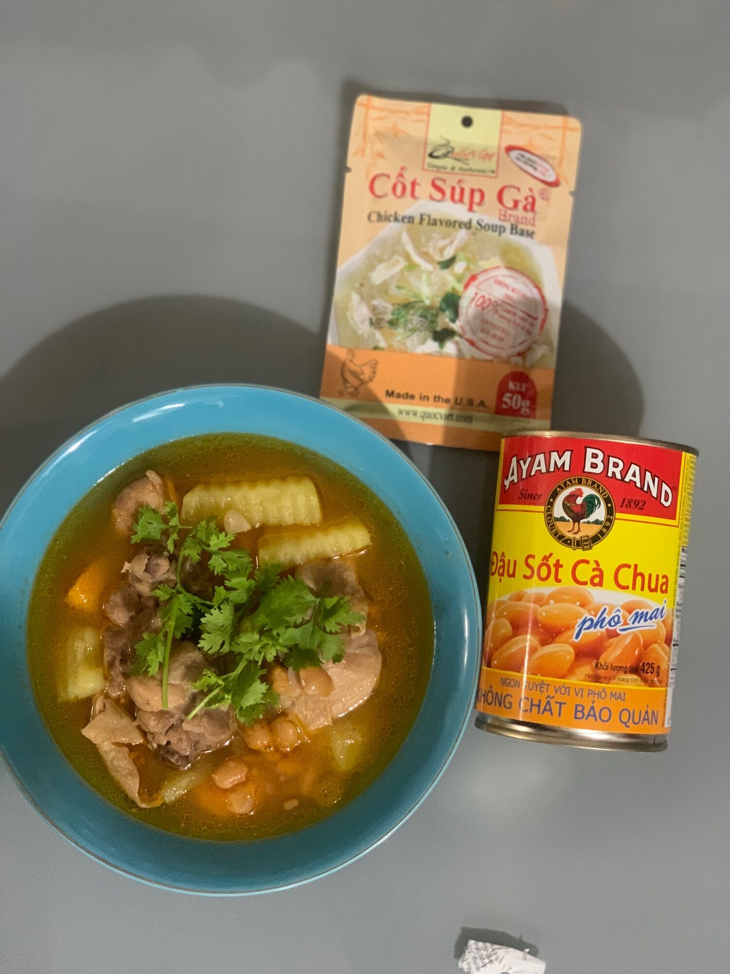 Nước dùng cô đặc Súp gà