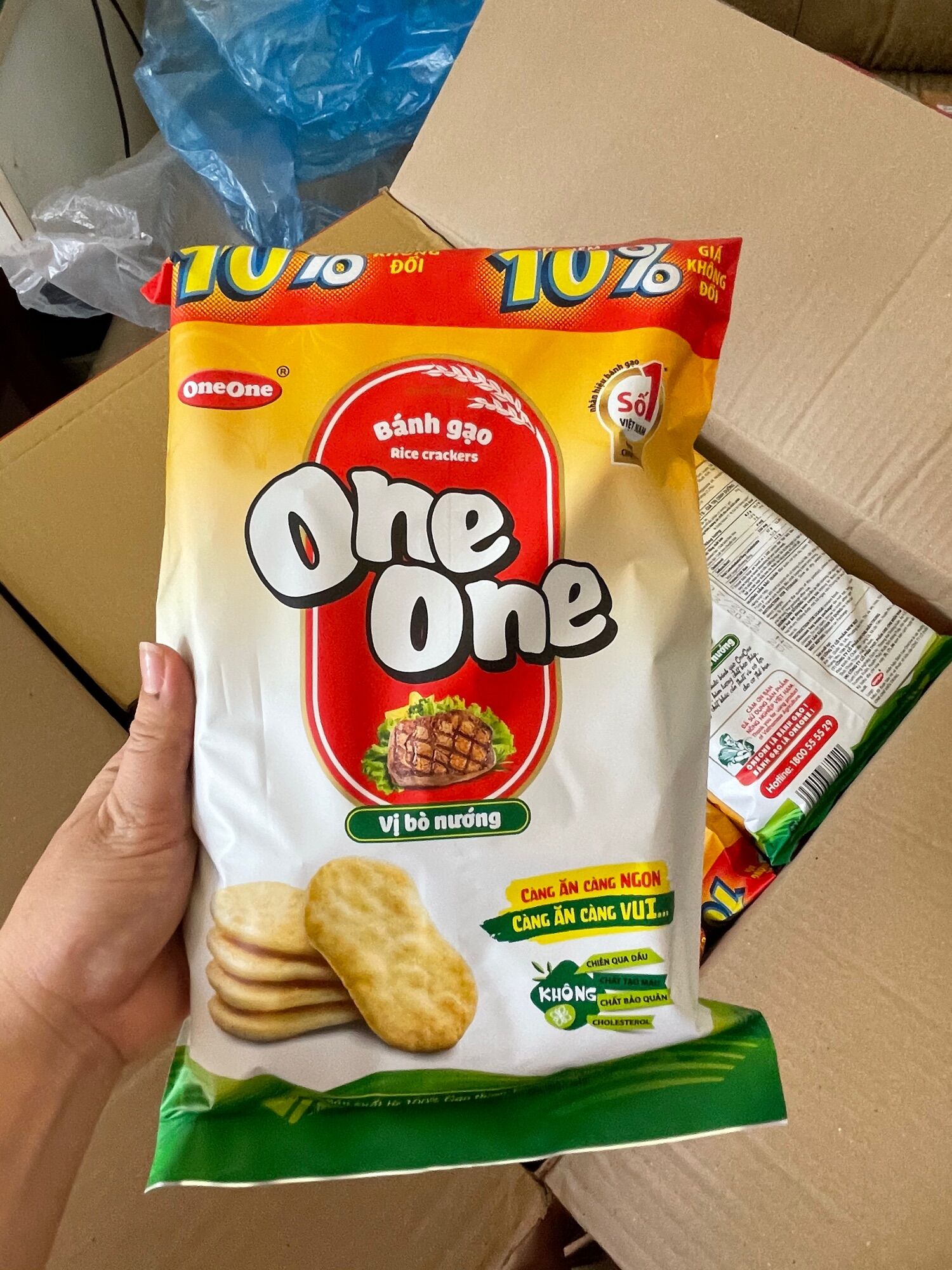 Bánh gạo one one vị bò
