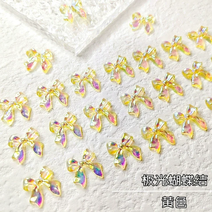 Charm Nail mẫu nơ ánh nhũ