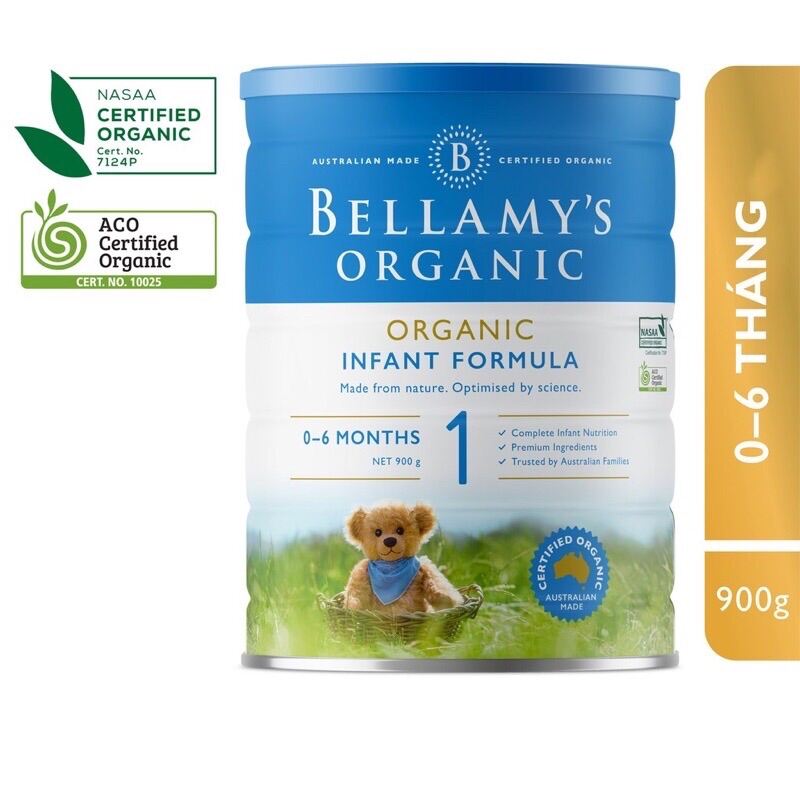 Sữa bột BELLAMY S ORGANIC INFANT FORMULA 1 900g