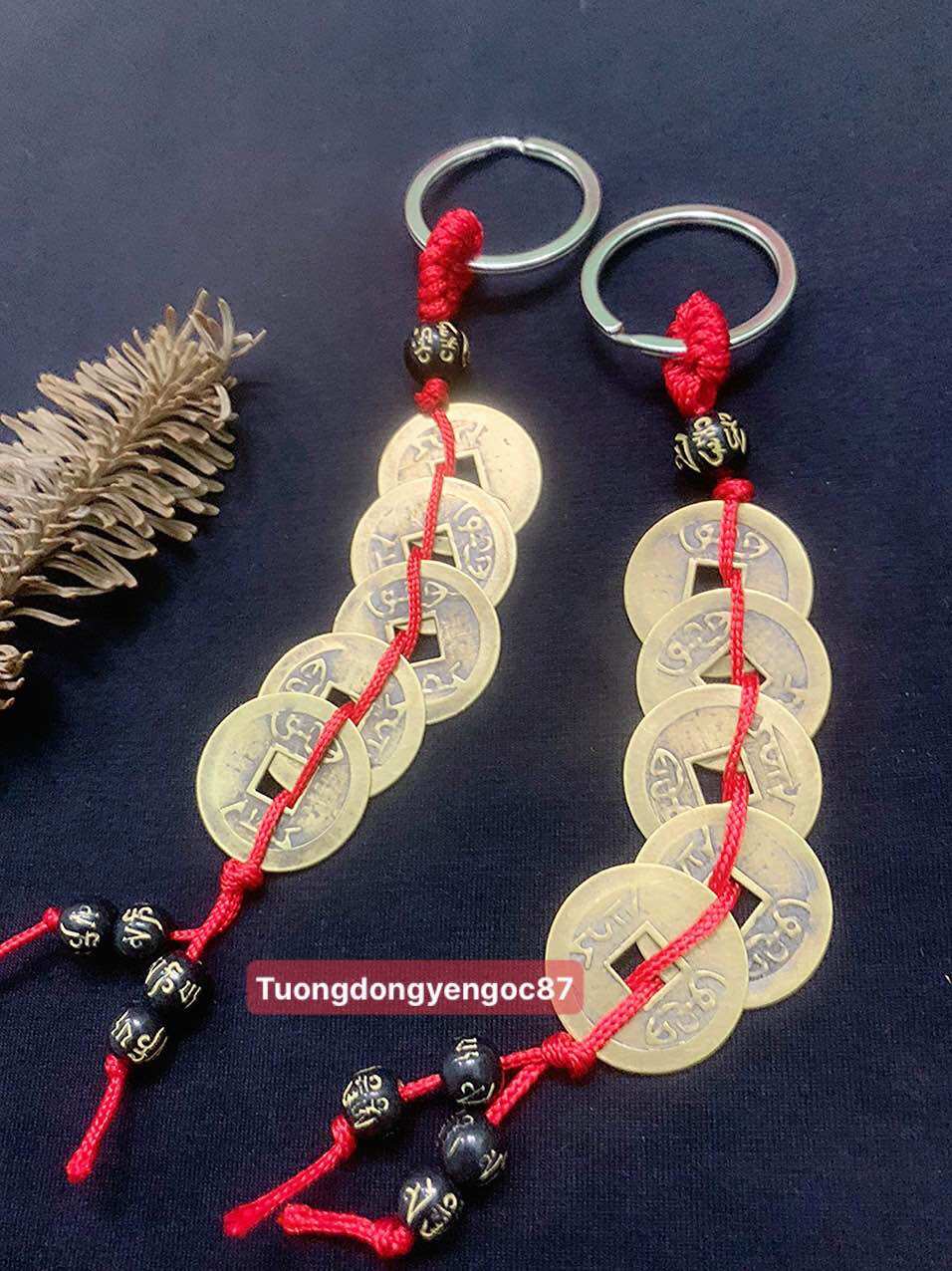 Móc khoá đồng xu ngũ đế