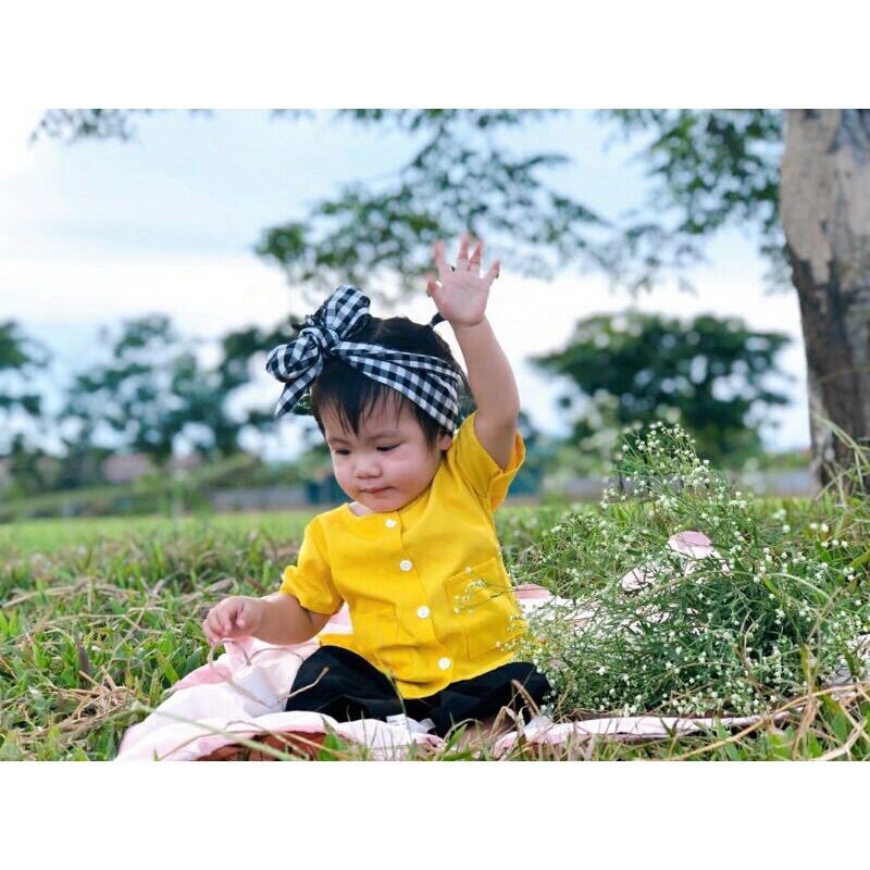 Bà Ba Kèm Khăn Rằn Cho Bé Trai Bé Gái, Bà Ba Lụa Cho Bé