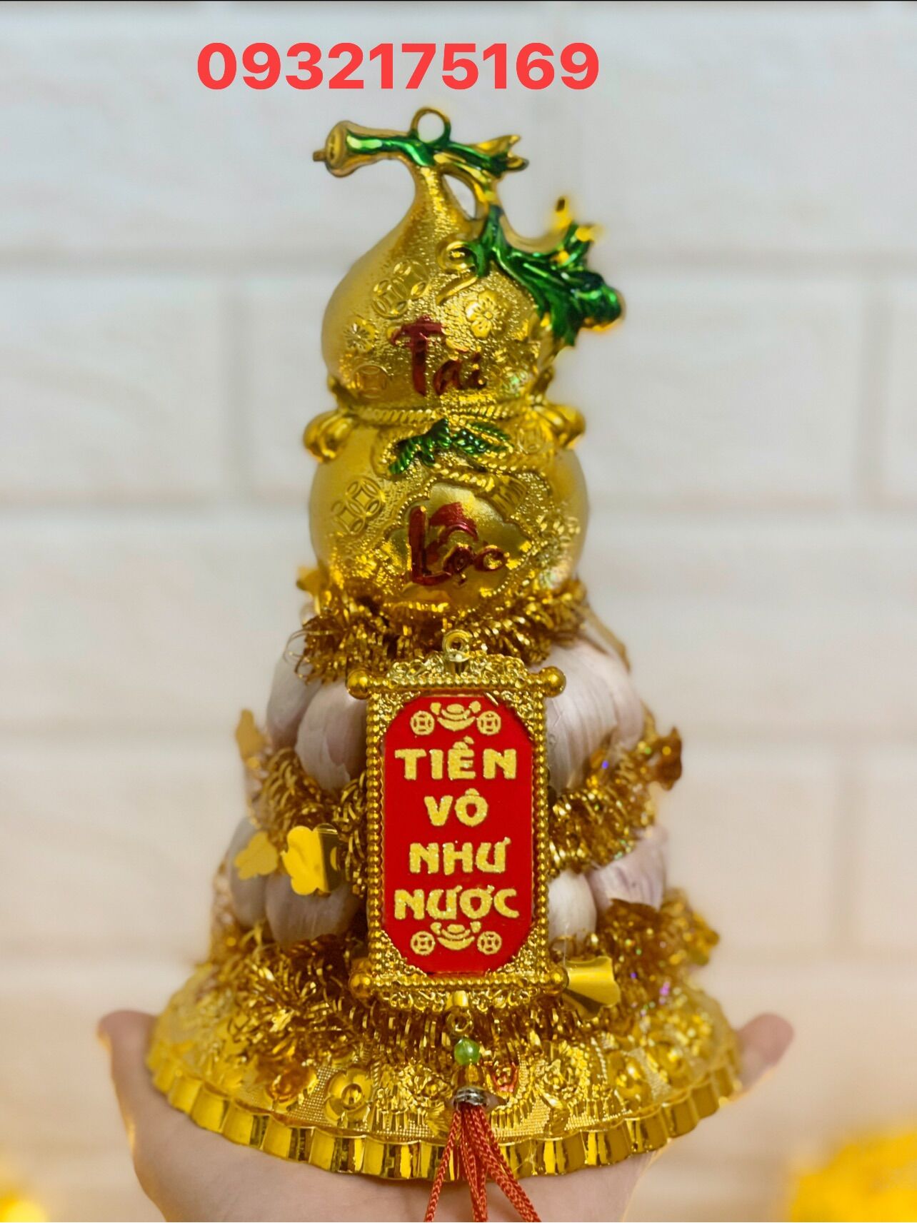 Tháp tỏi 2 tầng hồ lô