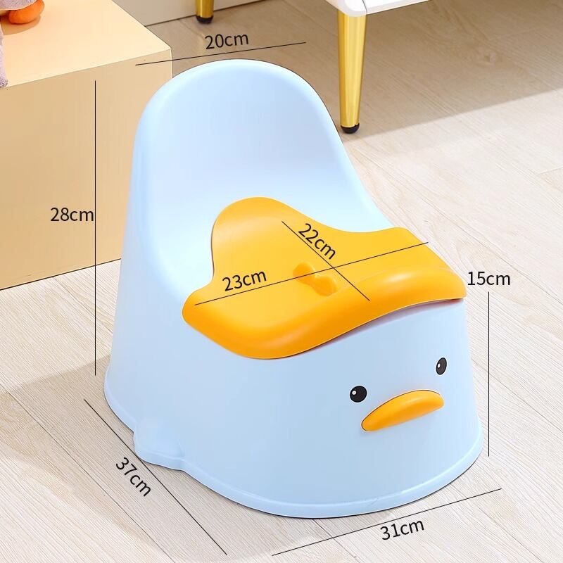 ZHIFUXIAOLUBAN | Bô Đi Vệ Sinh Cho Trẻ Có Nắp và Tựa Lưng