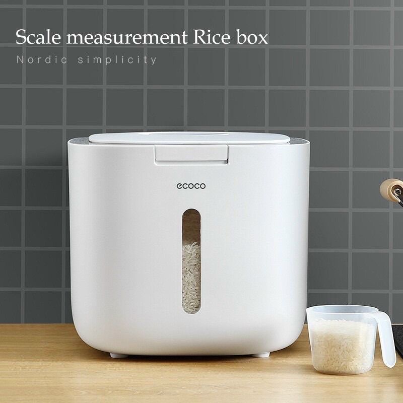 Thùng Đựng Gạo Tròn Ecoco 5 Lít - 10 Lít