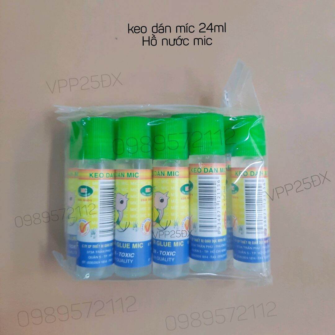 Hồ nước mic 24ml -keo dán mic (10 lọ)