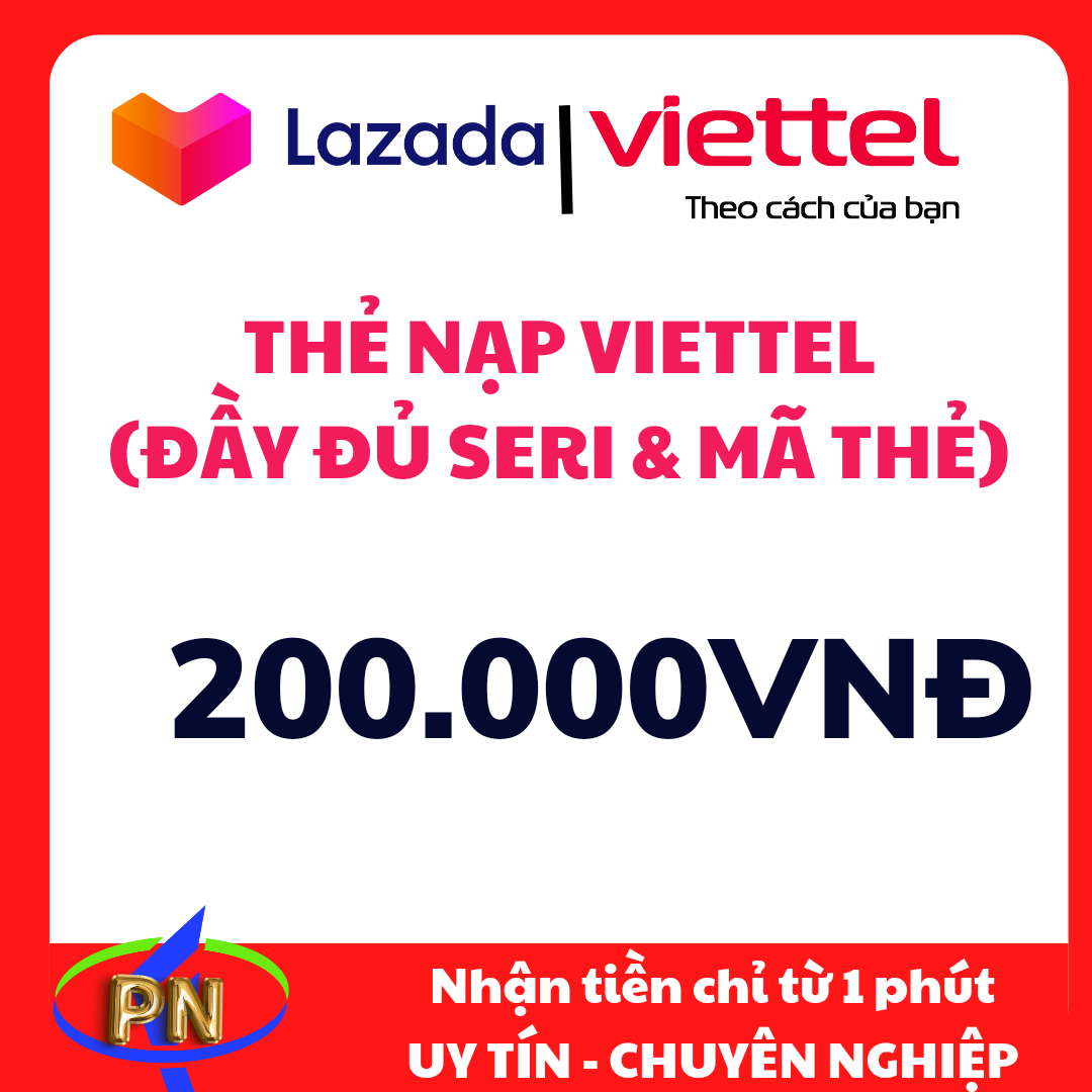 Thẻ VIETTEL 20.000đ & PHÍ CHUYỂN nhận mã cực nhanh qua SMS/CHAT