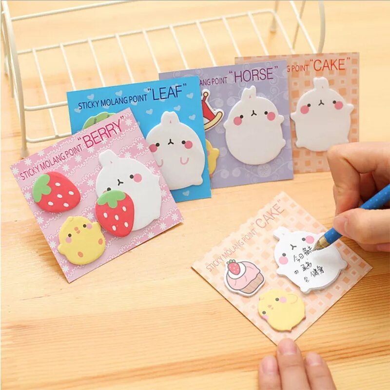 Giấy ghi chú kawaii Molang