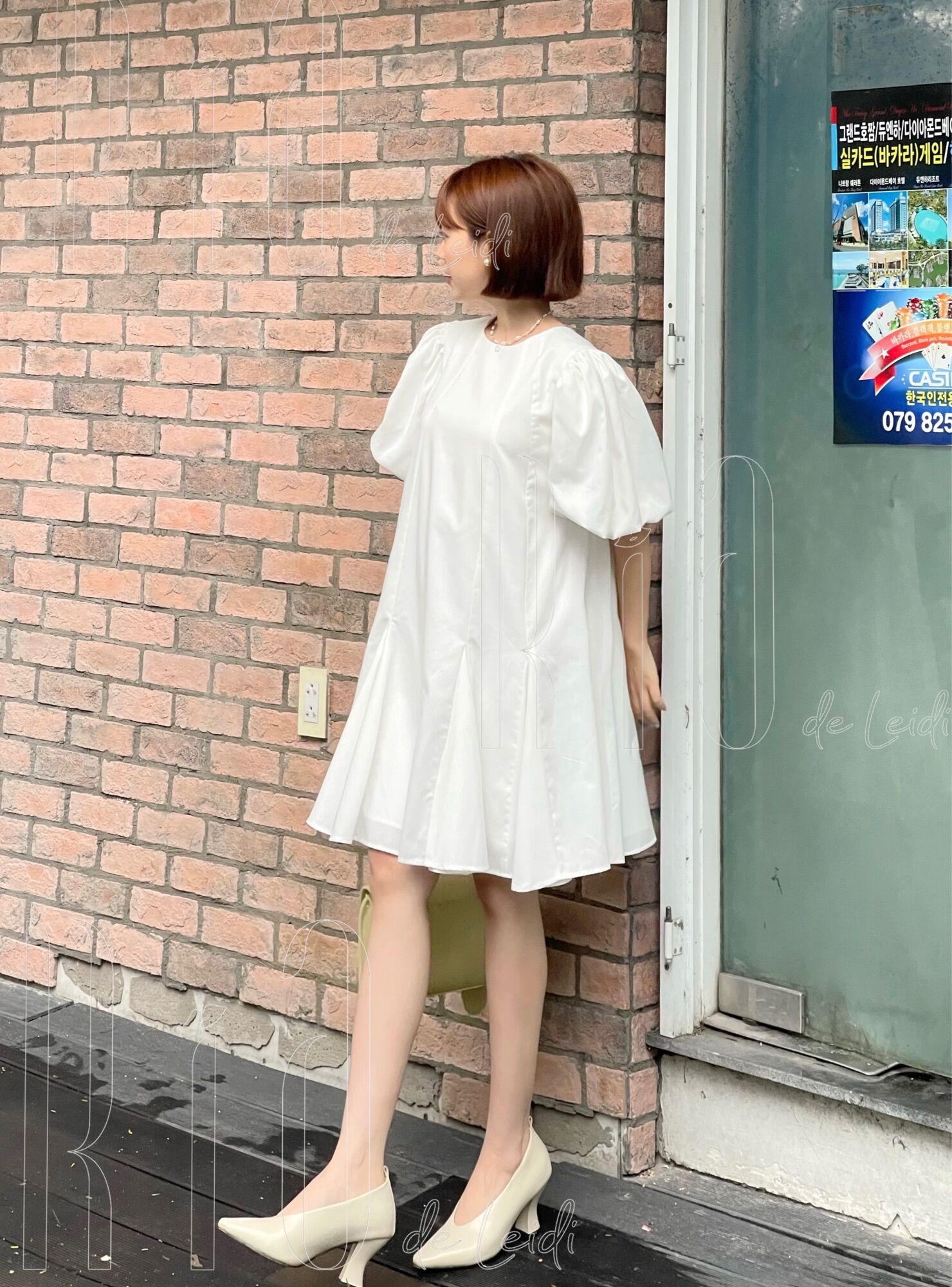 Ria de leidi - đầm xoè tay phồng tiểu thư, sang trọng | hani dress