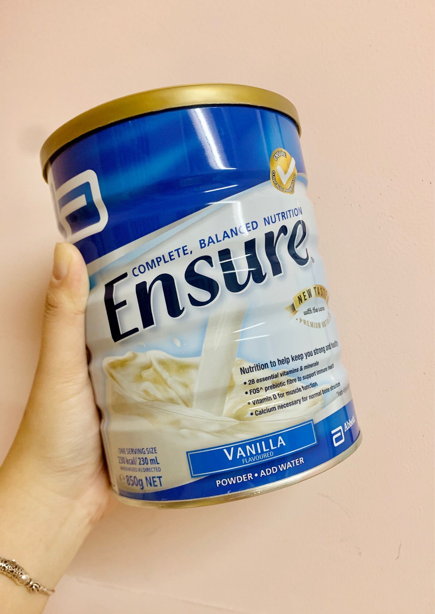 [Mẫu mới] - Hộp Sữa Bột Ensure Úc 850g