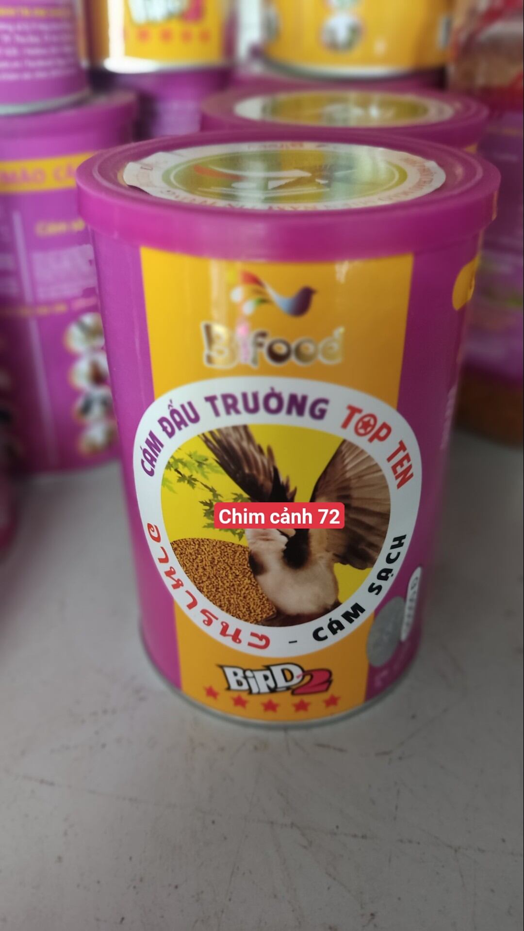Cám chim chào mào Bifood số 2 Cám chim cảnh, Thức ăn cho chim cảnh, Thực phẩm cho chim.