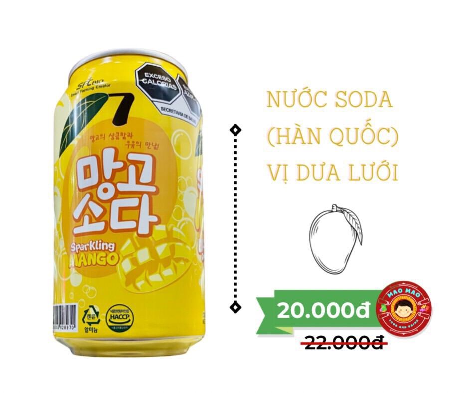 Nước Sparkling Soda Hàn Quốc vị Xoài
